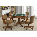 Table de jeu Ghilardi Amber avec porte-gobelets