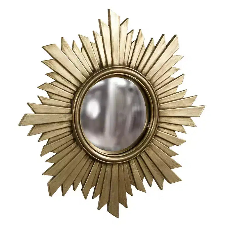 Miroir mural décoratif Sunburst Euphoria Argent foncé - Howard Elliott
