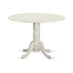 Table à manger en bois d'acacia offrant une texture boisée avec deux rallonges abattantes de 23 cm