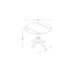 Table à manger en bois d'acacia offrant une texture boisée avec deux rallonges abattantes de 23 cm