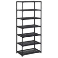 vidaXL Shoe Rack Black Poly Rattan 19.7x11.8x47.2 in Lightweight - 47.2