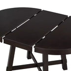 Table à manger ronde de 58 pouces de style ferme, table de cuisine avec pieds épais croisés et plateau lourd, table pliante pour salle à manger