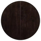 Table à manger ronde de 58 pouces de style ferme, table de cuisine avec pieds épais croisés et plateau lourd, table pliante pour salle à manger