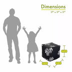 Pouf cube corail