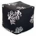Pouf cube corail