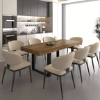 Table à manger extensible moderne de 78 pouces pour 8 personnes, table de cuisine avec grand plateau long, table pliable pour fête, conférence