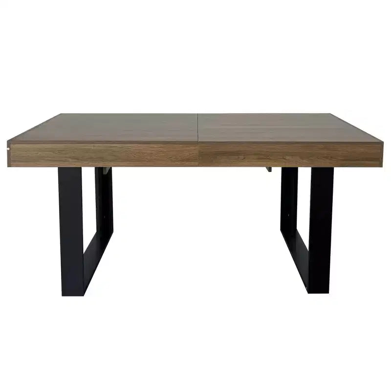 Table à manger extensible moderne de 78 pouces pour 8 personnes, table de cuisine avec grand plateau long, table pliable pour fête, conférence