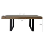 Table à manger extensible moderne de 78 pouces pour 8 personnes, table de cuisine avec grand plateau long, table pliable pour fête, conférence