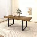 Table à manger extensible moderne de 78 pouces pour 8 personnes, table de cuisine avec grand plateau long, table pliable pour fête, conférence