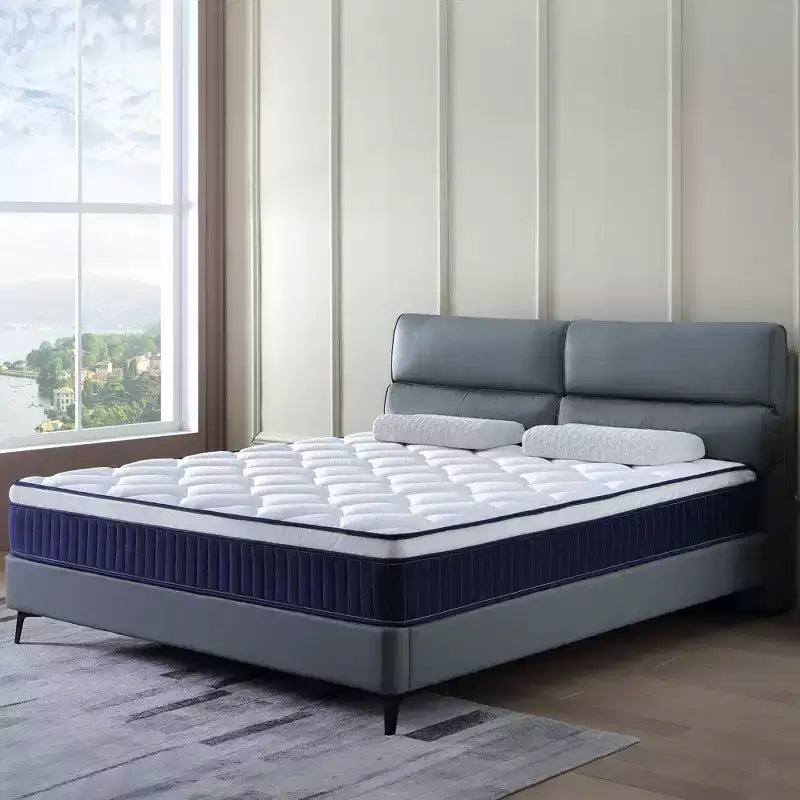 Okak Medium Firm Mattress with Memory Foam, Hybrid Mattress with Pocket coil, Mattress in a Box for Home, Hotel, Apartment