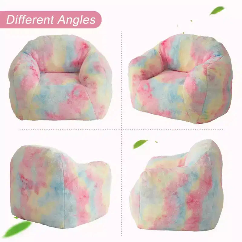 Fauteuil poire de luxe en fausse fourrure moelleuse avec accoudoirs et dossier, chaise longue ergonomique en mousse à mémoire de forme pour salon, chambre, bureau