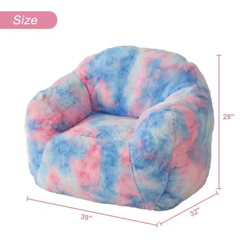 Fauteuil poire de luxe en fausse fourrure moelleuse avec accoudoirs et dossier, chaise longue ergonomique en mousse à mémoire de forme pour salon, chambre, bureau