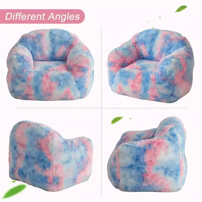 Fauteuil poire de luxe en fausse fourrure moelleuse avec accoudoirs et dossier, chaise longue ergonomique en mousse à mémoire de forme pour salon, chambre, bureau