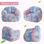 Fauteuil poire de luxe en fausse fourrure moelleuse avec accoudoirs et dossier, chaise longue ergonomique en mousse à mémoire de forme pour salon, chambre, bureau
