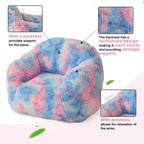Fauteuil poire de luxe en fausse fourrure moelleuse avec accoudoirs et dossier, chaise longue ergonomique en mousse à mémoire de forme pour salon, chambre, bureau