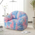 Fauteuil poire de luxe en fausse fourrure moelleuse avec accoudoirs et dossier, chaise longue ergonomique en mousse à mémoire de forme pour salon, chambre, bureau