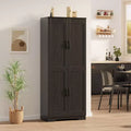 COZONY Tall Pantry Cabinet with Adjustable Shelves, 2 Doors, Freestanding Storage Organizer for Kitchen, Dining Room, Basement