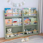Bibliothèque pour enfants à 3 niveaux, étagère à livres pour enfants, aide à garder les chambres, les salles de jeux et les salles de classe organisées