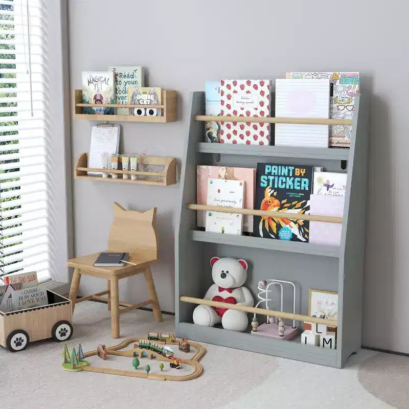 Whisen 3 Tier Kids Bookshelf, Kids Book Rack, Helps Keep Bedrooms, Playrooms, and Classrooms Organized