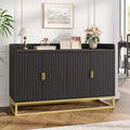 GustoWave 47.2 Fluted Sideboard with Storage Cabinet,Media Console Buffet Cabinet with Doors for Living Room, Kitchen, Entryway