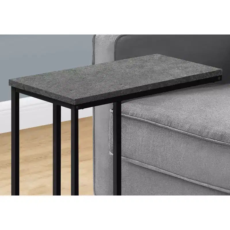 Table d'appoint minimaliste en C avec cadre en métal, tables de plateau modernes, table d'accoudoir de canapé pour salon, chambre, côté de canapé