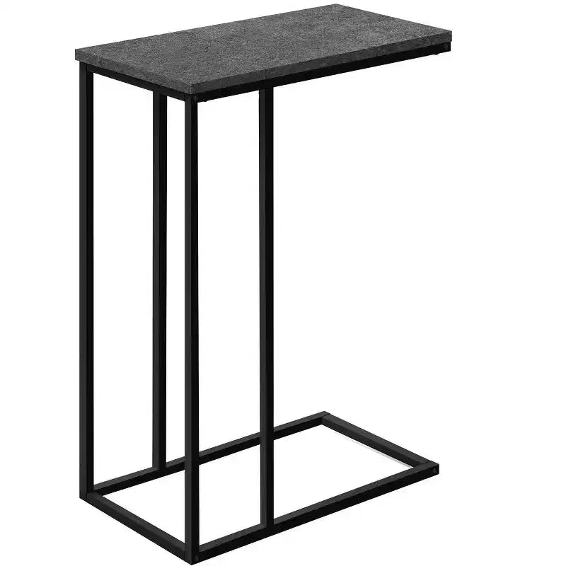 Table d'appoint minimaliste en C avec cadre en métal, tables de plateau modernes, table d'accoudoir de canapé pour salon, chambre, côté de canapé