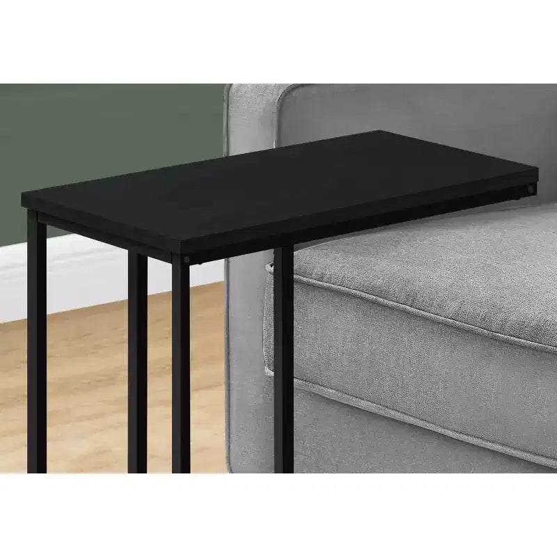 Table d'appoint minimaliste en C avec cadre en métal, tables de plateau modernes, table d'accoudoir de canapé pour salon, chambre, côté de canapé