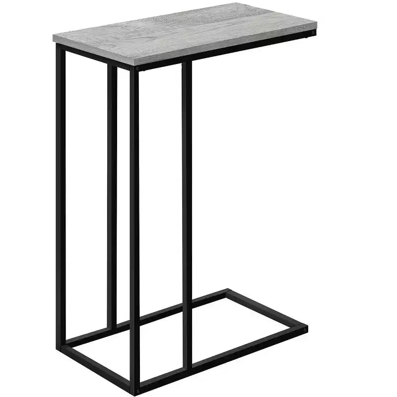 Table d'appoint minimaliste en C avec cadre en métal, tables de plateau modernes, table d'accoudoir de canapé pour salon, chambre, côté de canapé