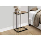 Table d'appoint minimaliste en C avec cadre en métal, tables de plateau modernes, table d'accoudoir de canapé pour salon, chambre, côté de canapé