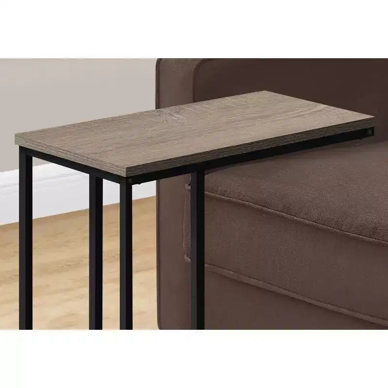 Table d'appoint minimaliste en C avec cadre en métal, tables de plateau modernes, table d'accoudoir de canapé pour salon, chambre, côté de canapé