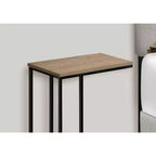 Table d'appoint minimaliste en C avec cadre en métal, tables de plateau modernes, table d'accoudoir de canapé pour salon, chambre, côté de canapé