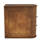 Table d'appoint avec station de recharge, Table d'appoint de canapé avec tiroirs, Table de chevet d'appoint, Aucun assemblage requis, Noyer