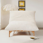 Fauteuil poire grand format, fauteuil poire moelleux avec cadre en bois massif, chaise longue confortable avec rembourrage en duvet