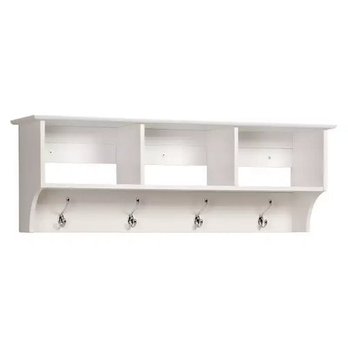 48" Wide Hanging Entryway Shelf White - Prepac