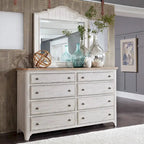 Commode à 8 tiroirs Farmhouse Reimagined blanc antique