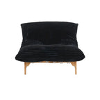 Fauteuil poire grand format, fauteuil poire moelleux avec cadre en bois massif, chaise longue confortable avec rembourrage en duvet