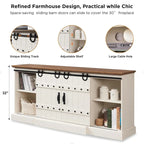 Meuble TV Cheminée de Ferme, Meuble Multimédia, Console Multimédia