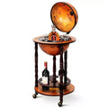Bar globe porte-bouteilles Costway 17,5 po en bois style italien du XVIe siècle