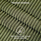 Dyonery 50, canapé Loveseat, 2 places pour bureau et petits espaces, assise profonde de 61 cm, cadre en bois massif certifié FSC, assemblage sans outils
