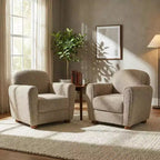 Christopher Knight Home Yannis, fauteuil d'appoint moderne en bois rembourré avec accoudoirs Rom (Lot de 2)