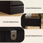 Commode de rangement à 8 tiroirs, meuble à tiroirs profonds, large buffet de rangement pour salon, entrée, chambre d'enfant