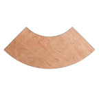 Table de banquet pliante en bois en serpentine de 1,22 m - 61 larg. x 122 prof. x 77 haut. (cm) - 61 larg. x 122 prof. x 77 haut. (cm)