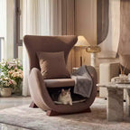 Christopher Knight Home Hudson Fauteuil d'appoint moderne rembourré en tissu avec niche pour animal de compagnie et espace de rangement
