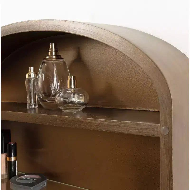 Armoire à bijoux avec miroir Kate & Laurel All Things Decor Arendahl en MDF, 20 x 6 x 30, doré