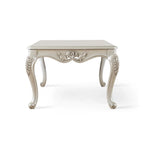 Table basse traditionnelle Clarissa en bois massif avec pieds sculptés
