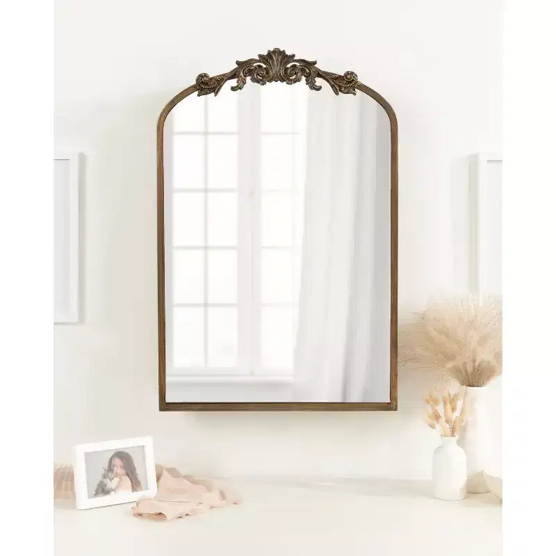 Armoire à bijoux avec miroir Kate & Laurel All Things Decor Arendahl en MDF, 20 x 6 x 30, doré