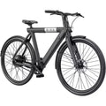 Vélo hybride électrique Bird Adult A-Frame 28, enjambement bas - Noir : Cadre en aluminium, vitesse maximale de 32 km/h