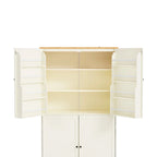 40,2x20x71,3 cm Grande armoire de cuisine sur pied avec 2 tiroirs, 2 étagères réglables et 8 compartiments de porte