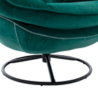 Fauteuil d'appoint avec pouf