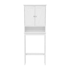 Armoire de salle de bain de style rustique à suspendre au-dessus des toilettes avec étagères et portes à fermeture magnétique